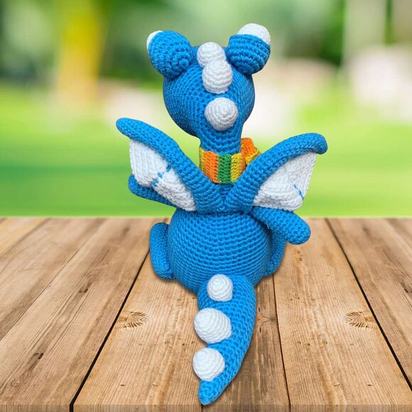 Crocheted Dinosaur Plushie | Handmade - Picture 5 of 7